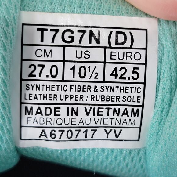 Asics Dark Grey Teal Trim Gel-Venture 6 Athletic Shoes - Size 10.5 - Picture 7 of 7